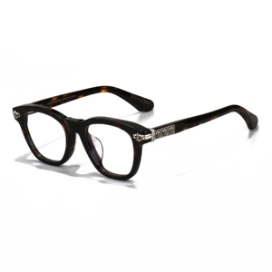 กรอบแว่นตาแฟชั่นยูนิเซ็กซ์สีดำหนา แบรนด์ดังจากจีน รุ่นคลาสสิกสีเขียว สำหรับสายตาสั้น/ยาว/เอียง พร้อมโลโก้ - Product Image 1