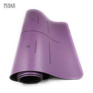 سجادة يوغا ميسكا بتصميم مخصص وشعار، سعر اقتصادي، مصنوعة من المطاط الطبيعي الناعم + البولي يوريثين، غير قابلة للانزلاق، سماكة قابلة للتخصيص 4.5 مم - Product Image 3