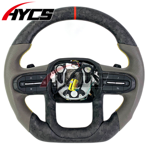 Volante deportivo personalizado de fibra de carbono Real para Chevrolet GMC Yukon Sierra EV GMC Canyon, mejora Interior del coche, compatible con calefacción - Product Image 1