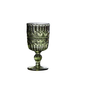 Vente flash : Verres à boire en verre remplis, gobelets colorés, eau, vin, verres de <span class=keywords><strong>mariage</strong></span> verts bon marché à vendre - Product Image 4