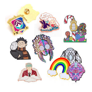 批发3D镀散装廉价金属软珐琅金牌翻领别针标志空心自定义类型别针徽章最好的纪念品选择 - Product Image 2