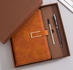 Ensemble de papeterie A5 avec couverture en cuir, carnet de notes et stylo, coffret cadeau - Product Image 1