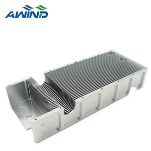 Amplificateur RF haute puissance ailettes en aluminium dissipateur thermique de caloduc 6 plaque de tuyau profil de dissipateur thermique d'aileron de skiving 500w pour bande chauffante - Product Image 5