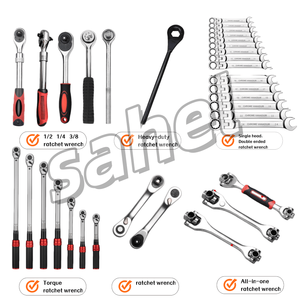 Elektrische garage sleutelset met doppen, chroomvanadiumstaal, momentsleutels, 1/<span class=keywords><strong>2</strong></span> inch aandrijving, diepe verlengde slagdoppen, metrische gereedschapsets - Product Image 4