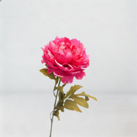 Fleur artificielle réaliste en soie, pivoine à tige unique, 7 couleurs, bouquet de fausses pivoines, imperméable, moderne, pour mariage, maison, fête