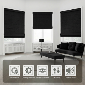 Stores enrouleurs occultants sans cordon <span class=keywords><strong>pour</strong></span> fenêtres, avec cassette intégrée, en lin, isolation thermique, protection UV, faciles à <span class=keywords><strong>nettoyer</strong></span>, <span class=keywords><strong>pour</strong></span> la maison - Product Image 2