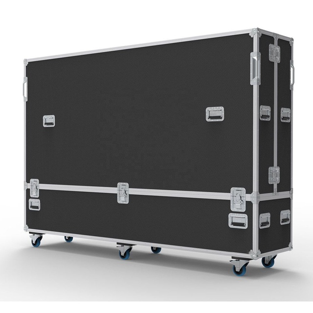 Single 85 Inch Custom Split Screen Tv Flight case 85inch