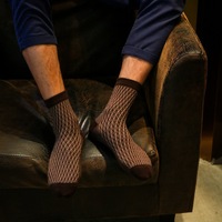 Coffret cadeau classique en bambou de haute qualité Lot de 5 chaussettes d'affaires personnalisées pour hommes