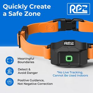 Collier Électronique Sans Fil GPS Invisible Rpz pour Chien avec Application, Système d'Entraînement pour Animaux de Compagnie Sans Abonnement, Orange - Product Image 3