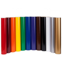 Vinilo Termotransferible (HTV) de PVC Colorido, Imprimible, para Camisetas, Acabado Brillante o Mate, Ancho Personalizado OEM