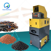 Équipement de recyclage de câbles OCEAN, granulateur 220v monophasé, machine de granulation de 100 kg pour câbles en cuivre