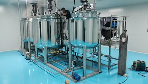 Réservoir d'émulsification et de mélange sous vide pour dentifrice |   Mélangeur chauffant électrique automatique |   Équipement d'émulsification de crème cosmétique | - Product Image 4