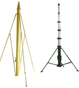 Mât télescopique en acier <span class=keywords><strong>3M</strong></span> pour antenne, avec trépied et treuil manuel pour télécommunications - Product Image 6
