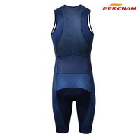 Combinaison professionnelle personnalisée à impression par sublimation Combinaison de triathlon pour hommes Vêtements de triathlon avec rembourrage en gel 3D