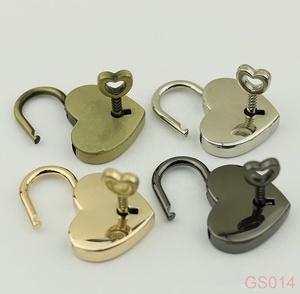 Cổ phiếu cung cấp 4 màu sắc 39x30 mét hình trái tim kim loại túi ổ khóa - Product Image 2