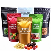 Sachets Doypack Personnalisables Refermables en Aluminium avec Fermeture Zip PE BOPP pour Fruits Secs et Snacks