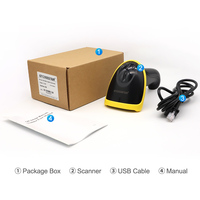 GTCODESTAR-Escáner de código de barras láser 1D, lector de código de barras USB para escaneo de inventario