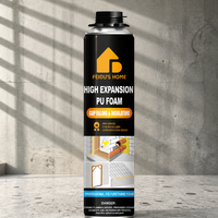 Colle polyuréthane isolante en mousse PU de qualité construction, haute expansion, étanche, pour l'étanchéité des cadres de porte, 300m