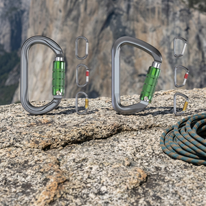 D Shaped Auto Lock Carabiner 30KN Load Capacity Aluminum Alloy Climbing Equipment Universal Use <b>Outdoor</b> - Product Image 3