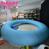 Anneau de donut gonflable géant sur mesure / Décoration de scène en forme d'anneau circulaire gonflable
