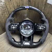 YLC pour Mercedes Benz AMG Volant W205 W222 W204 C63 W212 W218 W207 W172 G500 G55 G63 S500 S320 Fibre de carbone