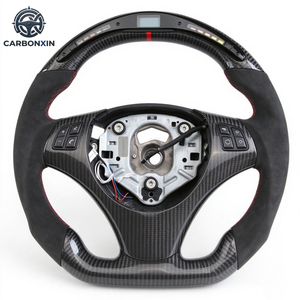 Volants en fibre de carbone avec voyant LED de changement de vitesse en stock, compatibles avec BMW E90 E92 M3 E82 E90 E87 M3 M2, volants personnalisés - Product Image 2