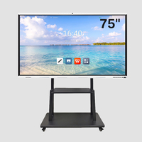 75-Inch Interactive Digital Whiteboard Smart Board Display Flat Panel Touch Screen for Classroom & Conference Interactive Boards