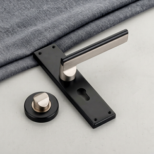 Modern <b>Door</b> Handles Minimalist Design Black Gold Finish Easy Installation Interior Hardware Home Office Ambidextrous Use Villa - Product Image 4