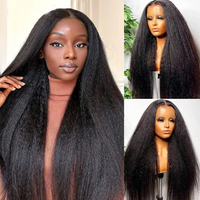Perruque Lace Front sans colle, cheveux brésiliens, boucles de luxe, ondulations Water Wave, 12 pouces, bob court vierge, brun clair, marque Mavis, best-seller