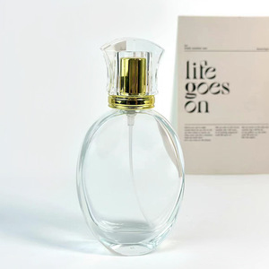 ขวดน้ำหอมแก้วทรงกลมแบบแบนสำหรับเดินทาง พร้อมหัวฉีดสเปรย์สำหรับบรรจุภัณฑ์เครื่องสำอาง - Product Image 4