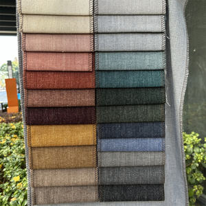 Hecho en China tela de lino Lisa tela de sofá largo 100% tela de poliéster para muebles Corredor Ecológico - Product Image 3