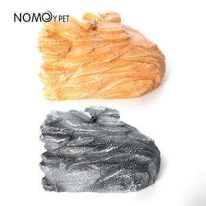 Terrarium Décoratif Paysage Résine Reptile Habitat Cachant Rock Cave Abri pour Reptiles et Amphibiens - Product Image 2