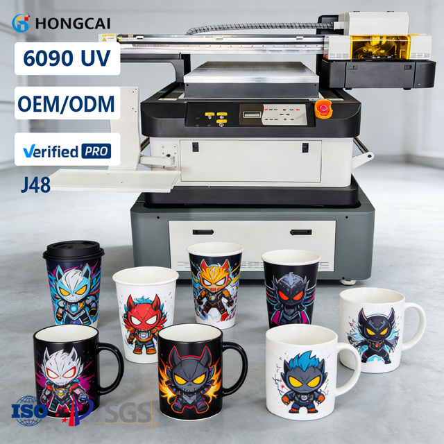 6090 Uv Flatbed Printer Large Format Digital Inkjet Printer UV Printing Machine on Ceramics Glass Wood Board Acrylic UV Printer
