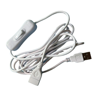 Câble d'extension USB mâle-femelle D2214 de 1 m avec capteur tactile marche/arrêt 303/304/501 pour lampe ou ventilateur