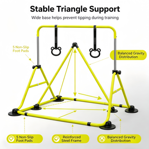 <span class=keywords><strong>Barre</strong></span> de gymnastique horizontale pliable pour enfants CZFIT, facile à assembler, portable, en acier inoxydable, pour l'intérieur, 1,35 cm - Product Image 4