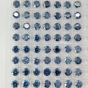 SICGEM синий круглый VVS <span class=keywords><strong>Moissanite</strong></span> драгоценный камень Сертифицированный натуральный алмаз альтернативный Свободный Муассанит с сертификатом GRA - Product Image 6
