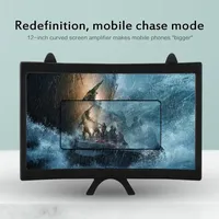 Nouveau support multifonctionnel pour téléphone portable avec écran incurvé de 10 pouces, loupe d'écran 3D haute définition