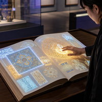 Système de projection interactif de livres virtuels 8K 4K, livre interactif virtuel, contrôle gestuel, projecteur de livres virtuels interactif