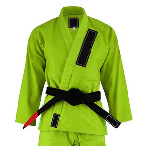 Kimono de BJJ Vert 100% Coton Léger Respirant Unisexe Adulte Coupe Personnalisée Impression Numérique Logo Avant Positionné pour la Lutte - Product Image 1