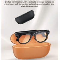Gafas inteligentes M02 con estuche de carga, batería de 3600 mAh, memoria de 32 GB, cámara de 8 megapíxeles, video, WiFi, llamadas por Bluetooth, gafas inteligentes para hombre