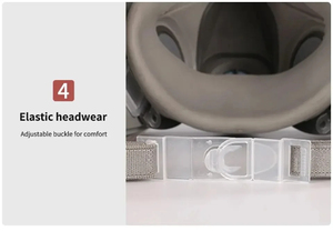 Yhlb पुनः प्रयोज्य भूरे रंग का आधा चेहरा श्वासयंत्र 6200 स्प्रे मास्क सक्रिय कार्बन फिल्टर फोम नाक पैड एंटी-धूल मिथाइल क्लोराइड - Product Image 6