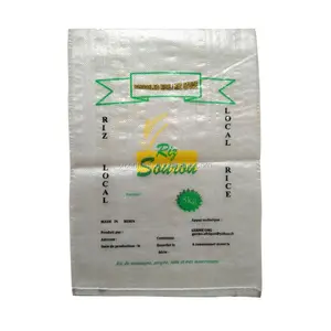25kg 50kg grain sucre farine riz alimentation engrais vietnamien pp tissé sacs vide sac de riz