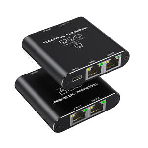 Convertisseur Gigabit <span class=keywords><strong>Adaptateur</strong></span> réseau 1000mbps Rj45 <span class=keywords><strong>Internet</strong></span> Splitter 1 à 2 Rj45 8p8c Extender Plug avec <span class=keywords><strong>HDMI</strong></span> Application Haut-parleurs - Product Image 1