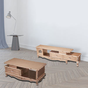 TV Cabinet set <span class=keywords><strong>tavolino</strong></span> <span class=keywords><strong>legno</strong></span> vetro Top Tv Stand e <span class=keywords><strong>tavolino</strong></span> <span class=keywords><strong>con</strong></span> contenitore - Product Image 4