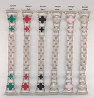 Bracelet Femme en Acier Inoxydable pour Apple Watch iWatch Séries 10 8 Ultra 7 6 5 4, Bracelet Universel en Métal 20mm 22mm