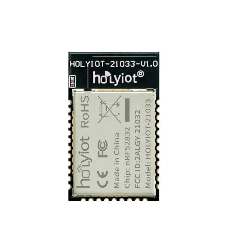 זול וקנס מרובה משתמש מקצועי HOLYIOT-21033 -nRF52832 BT 5.0 מודול עבור פקודה קולית חכם שלטים
