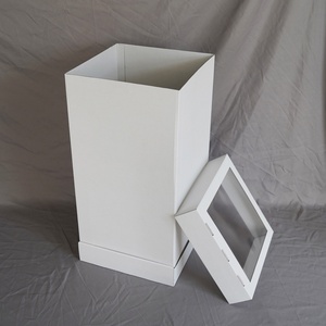 Foldable 12 Inch White <b>Cake</b> <b>Boxes</b> With <b>Clear</b> Window Pastry <b>Boxes</b> and Bakery <b>Boxes</b> With Window - Product Image 4
