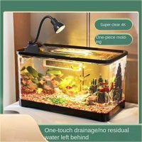Aquarium en plastique transparent pour betta, idéal pour salon, balcon, bureau, petit ou moyen, écologique, livré en carton