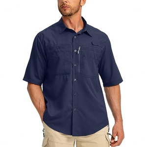 Chemise légère pour homme à boutons, séchage rapide, respirante, protection UV, logo personnalisé, chemise de pêche - Product Image 1