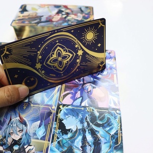 Impresión de Cartas de Tarot Personalizadas, Cartas de Tarot con Borde Holográfico, Baraja de 78 Cartas con Borde Dorado, Cartas de Tarot y Oráculos de Anime - Product Image 2